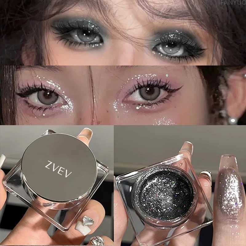 Monochrome Glitter Eyeshadow Diamond Shimmer Palette Pigmented Single Eyeshadow Waterproof Long-Lasting Highlighter CosmeticsT251122