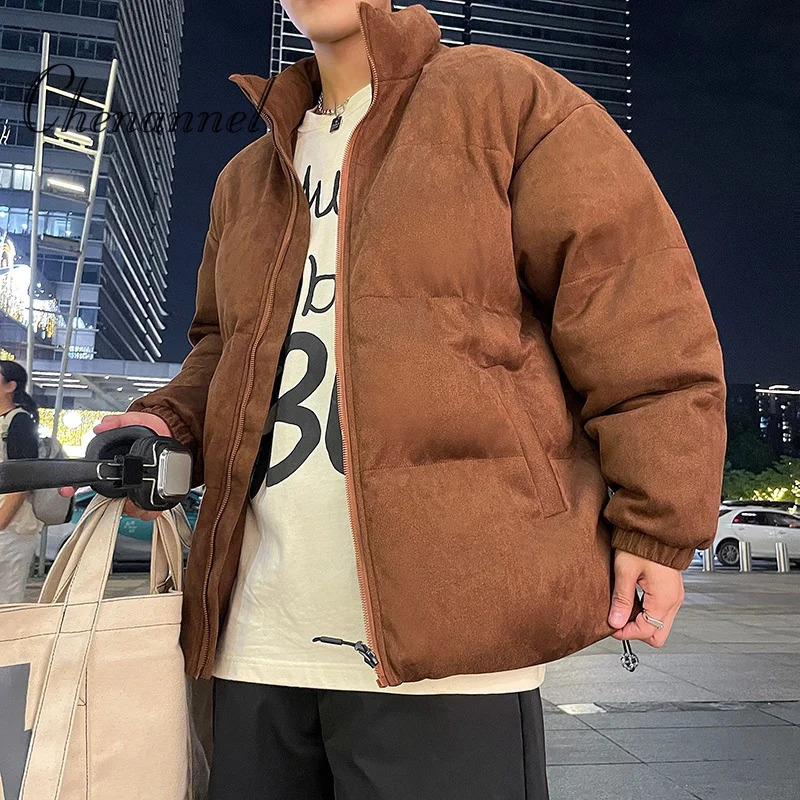 Winter American trendy thick and warm cotton padded jacket loose cool down 251110