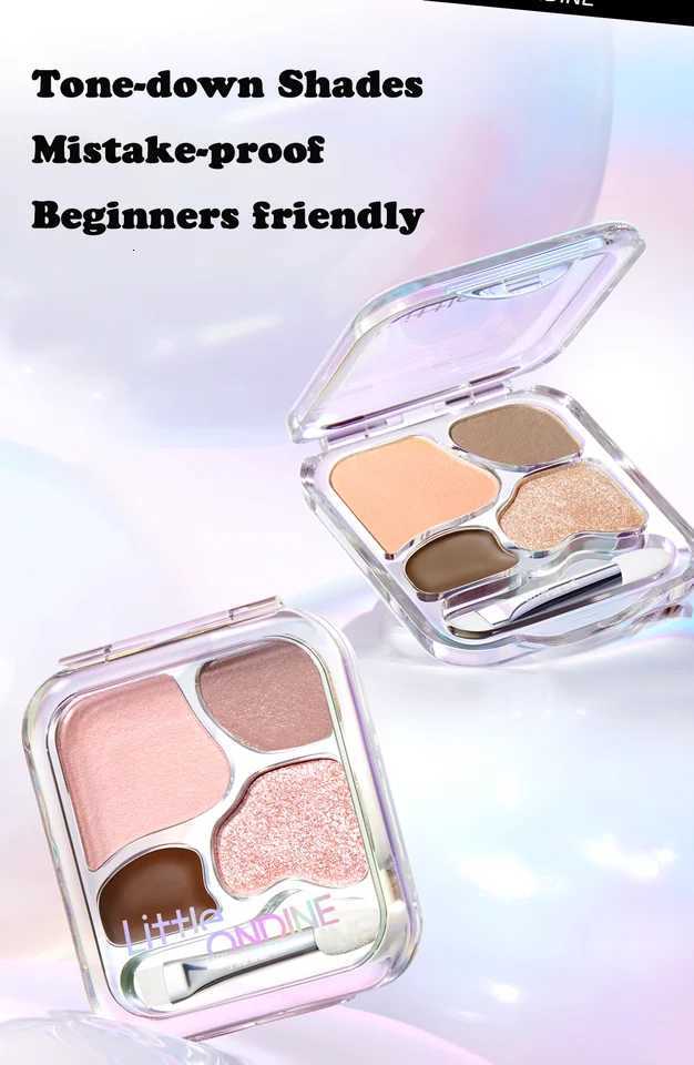 4-color Eye Shadow Silkworm Palette Four Colors Contouring and Brightening Eyeshadow Palette Long Lasting Eye Shadow UndereyeT251122