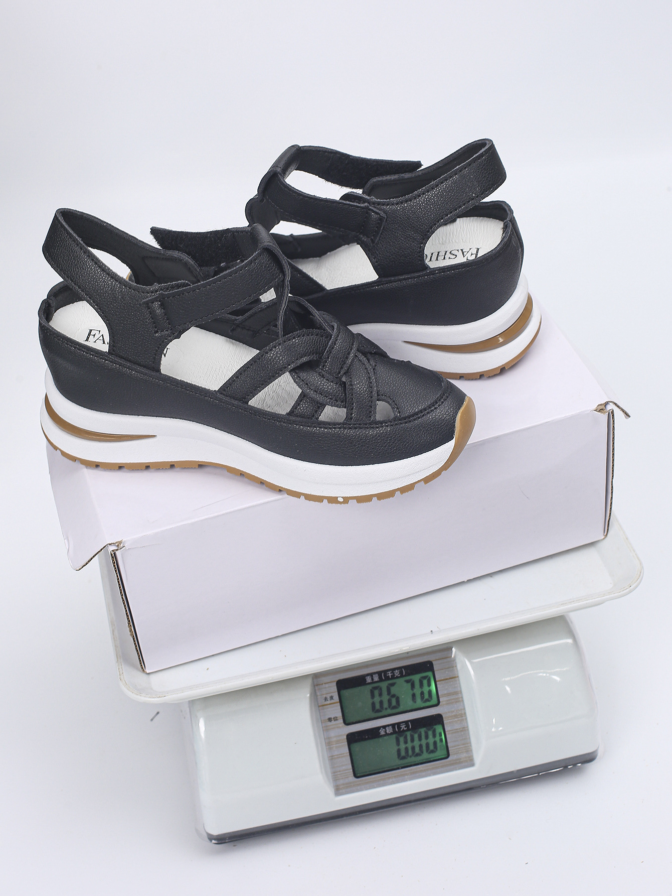 CMM Designer Luxury Plus Size Sandals Women 2025 Spring New Velcro Women's Shoes Fashion Hundred Slippers