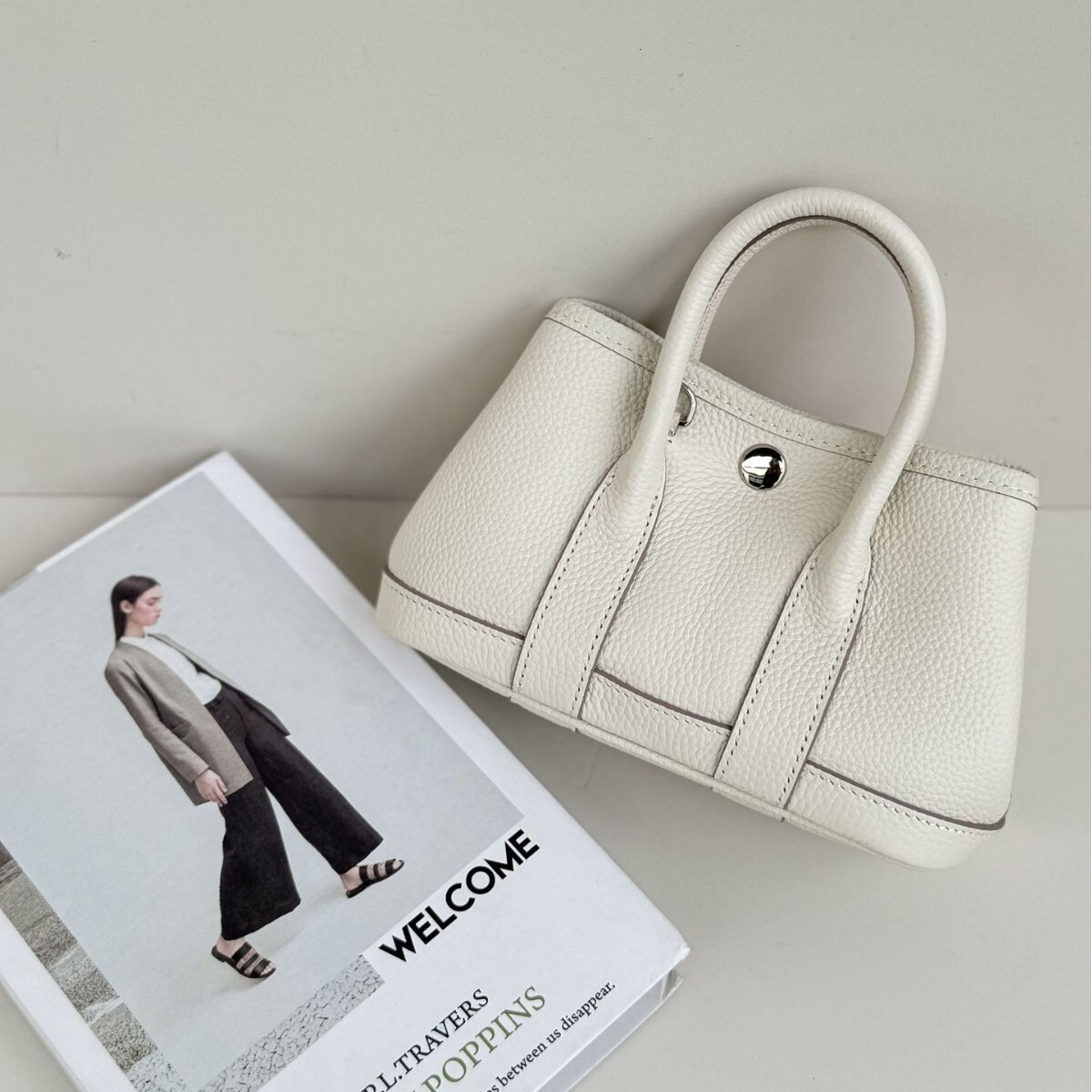 Crossbody Mini Garden Bag 2025 New Fashionable And Versatile Leather Tote Bag For Spring And Summer High End And Niche Leather Shoulder Bag
