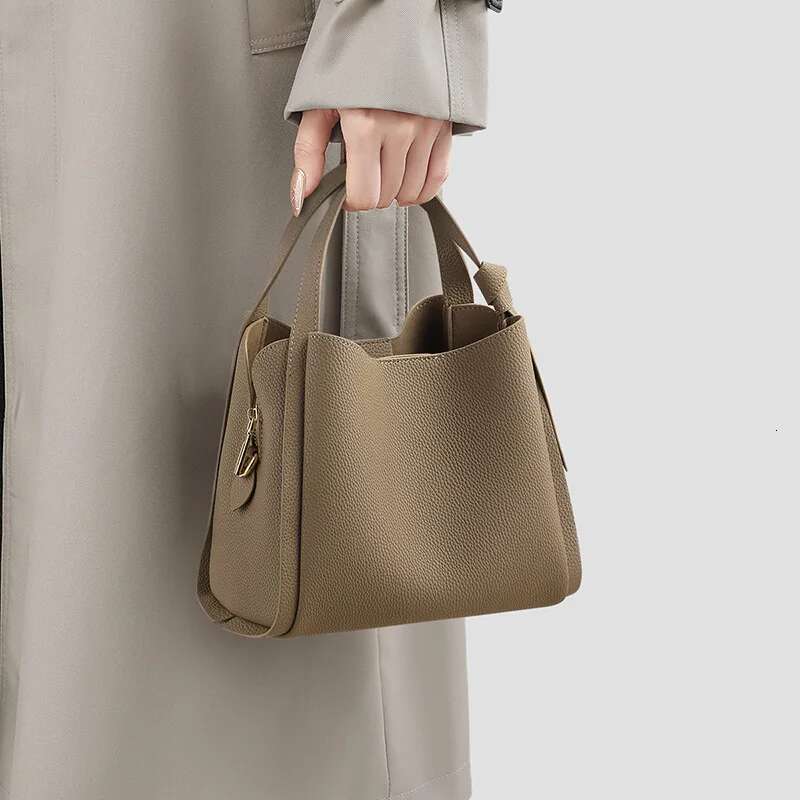 Versatile Bucket Shoulder Designer PU Leather Messenger Crossbody Bags Ladies Casual Satchel Handbags For Women Bag Bag