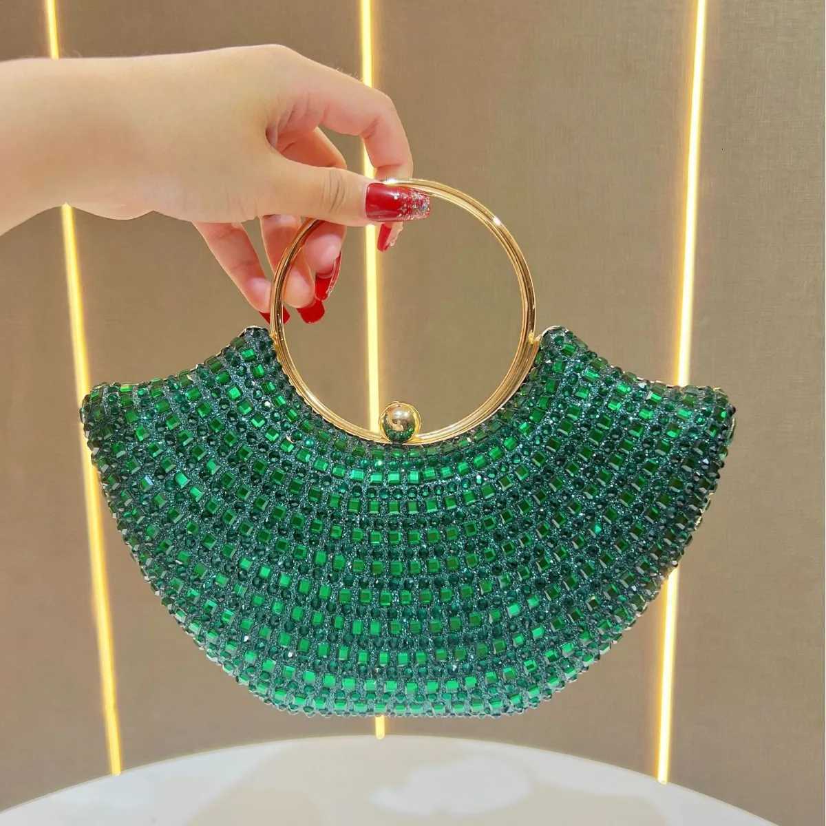 Luxury Rhinestones Evening Bags Fashion Chain Shoulder Crossbody Bags For Women Elegant Party Wedding Bag K251121