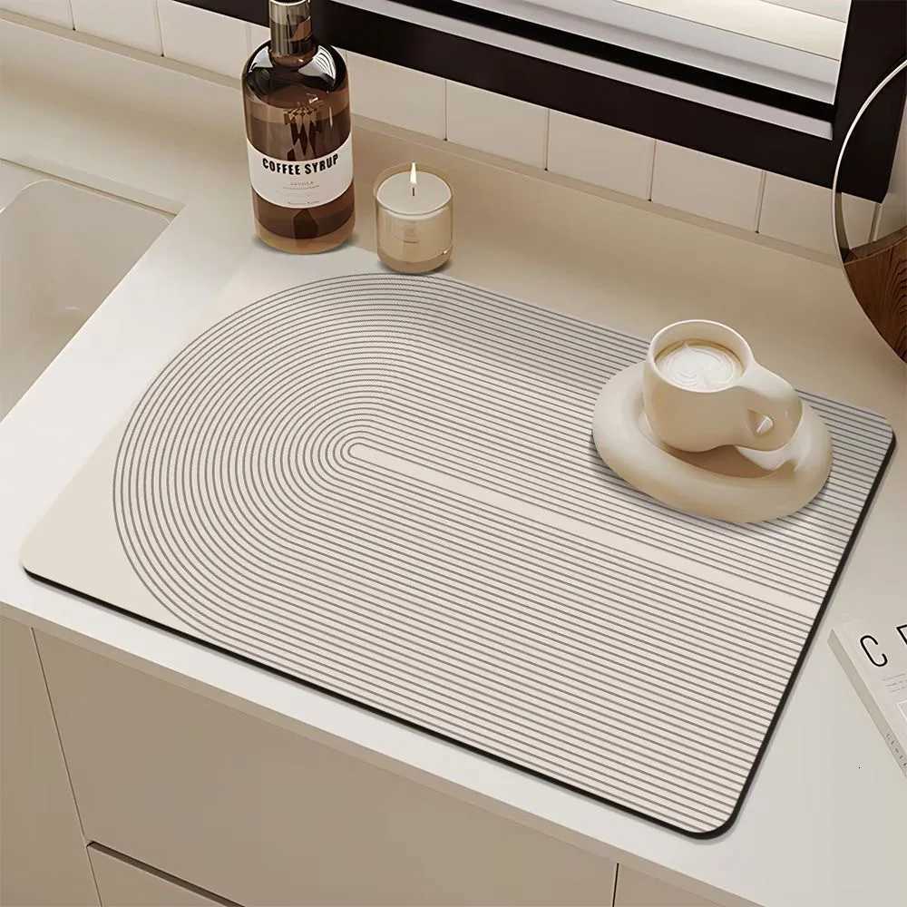 Coffee Mat Absorbent Dish Drying Mat for Countertops Absorbent Dish Drying Mat for Kitchen Counter C251122