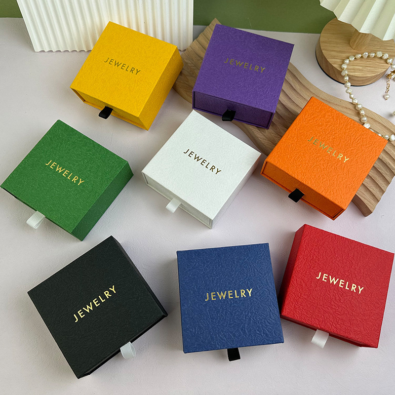 Jewelry Boxes Wholesale custom paper jewelry box gift packaging box printed earring necklace bracelet box 230727