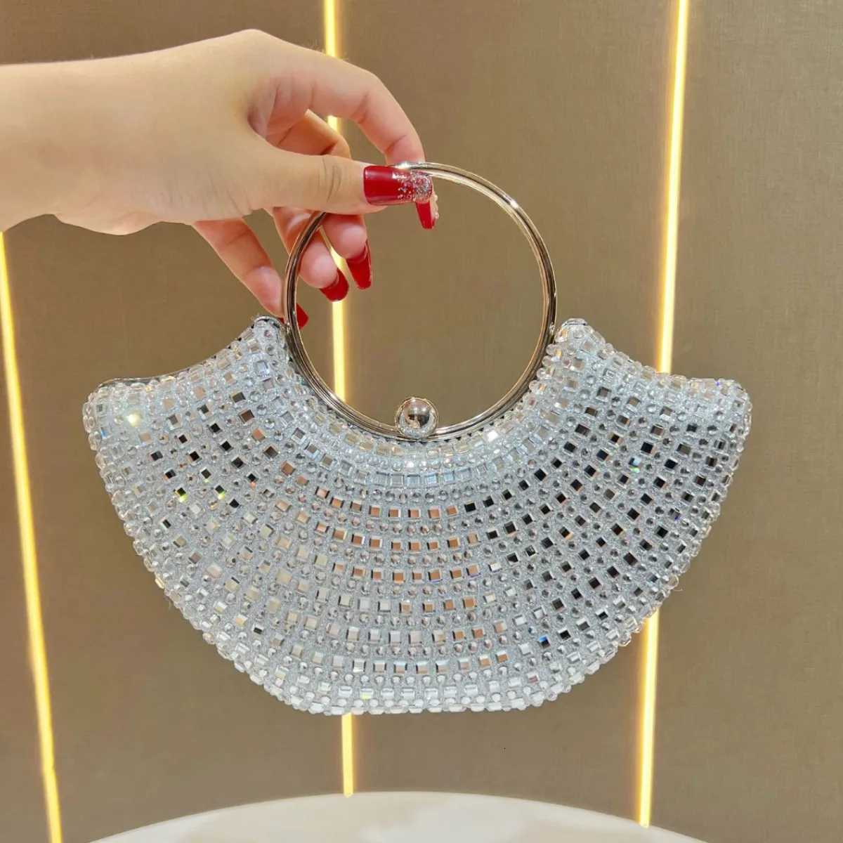 Luxury Rhinestones Evening Bags Fashion Chain Shoulder Crossbody Bags For Women Elegant Party Wedding Bag K251121