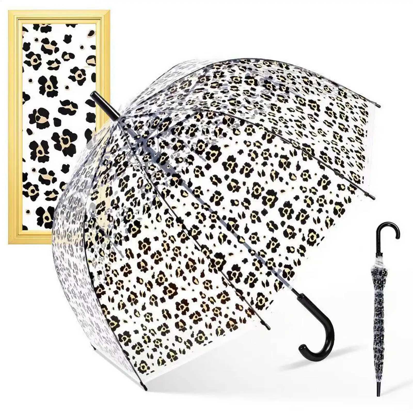 Rain Umbrellas Bubble Canopy Stick Stylish Auto Open Rainproof Transparent Umbrella For Adult Men Women Boys Girls WalkingM251122