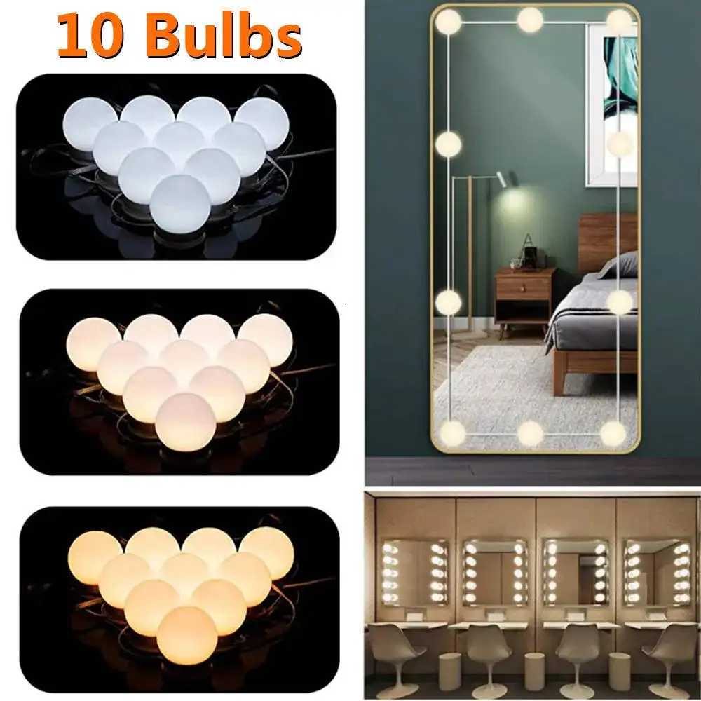 5V LED Makeup Mirror Light Dressing Table Lamp Dimmable Home Bedroom Bathroom Mirror Decoration Wall Light Bulb Kit 10pcs M251122