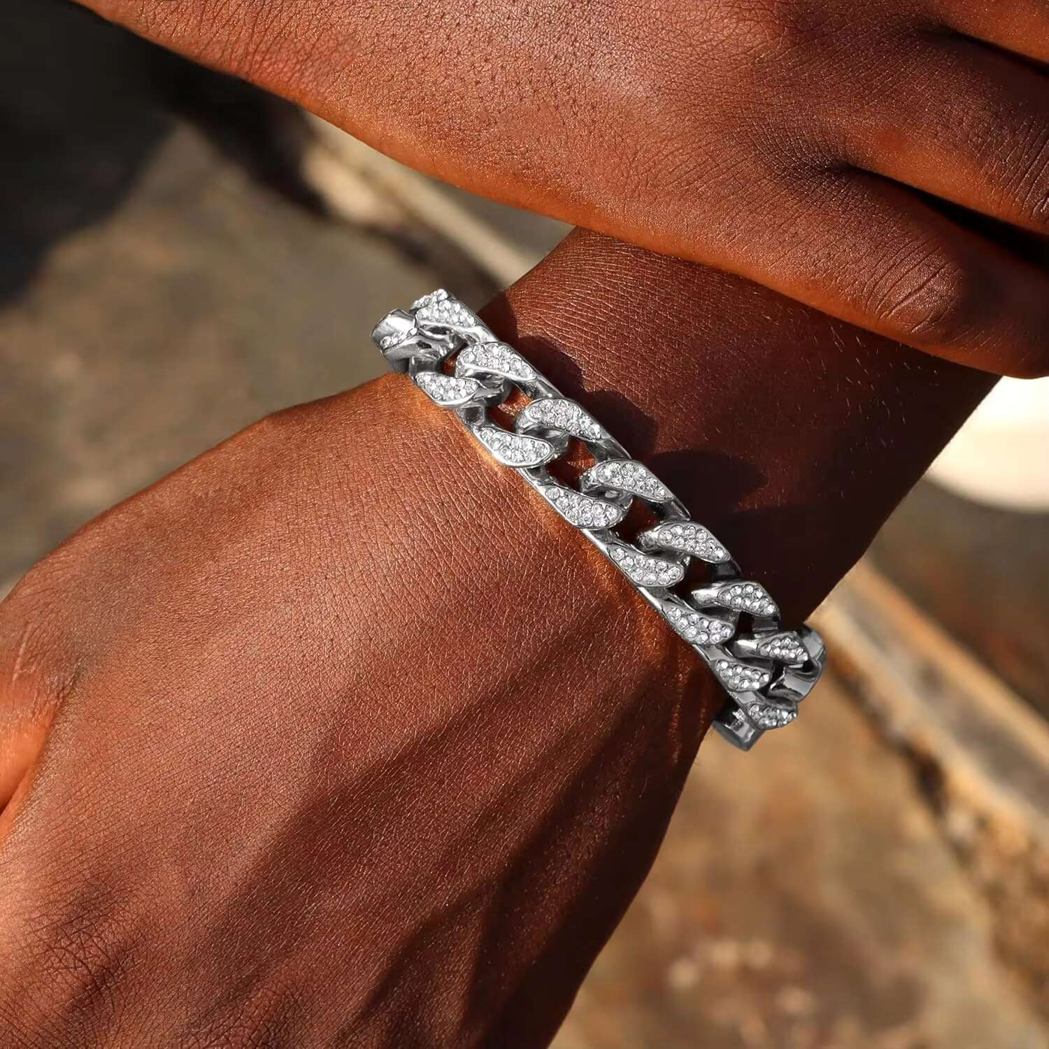 Cheap Price Pass Diamond Tester 6mm 925 Sterling Silver VVS Moissanite Iced Out Hip Hop Jewelry Cuban Link Bracelet Men Women