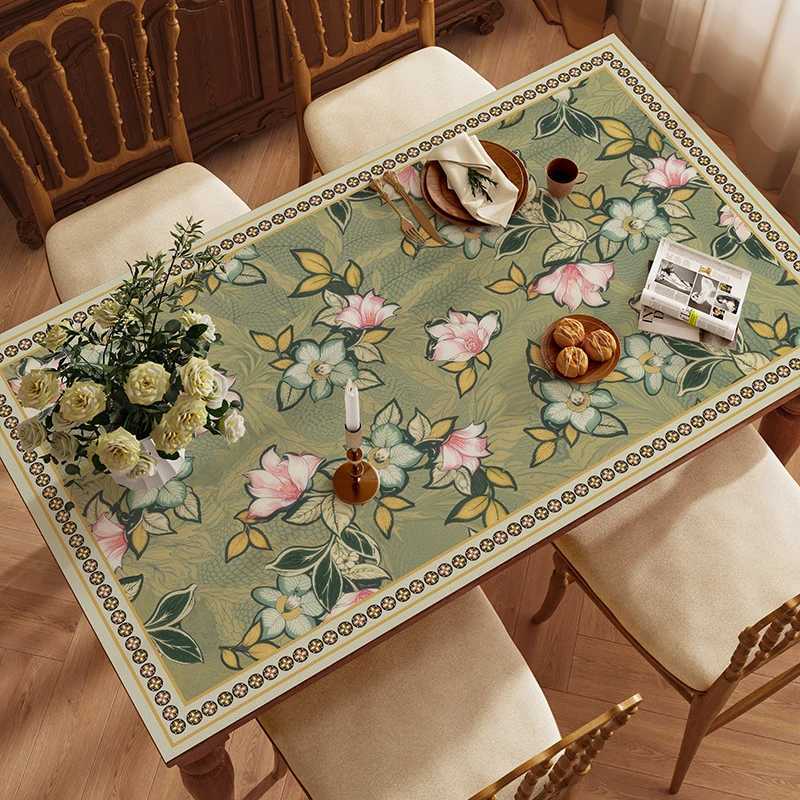 American table mat light luxury high sense kitchen table mat living room table protective mat office desk waterproof tablecloth C251122