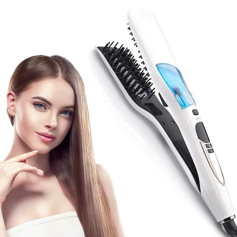 Professional Wet and Dry Hair Straightening Comb Steam Spray Hair Straightening Splint Portable Steam HairT251122