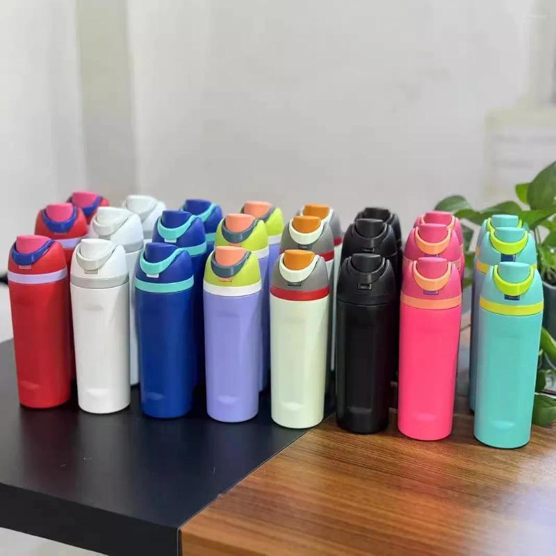Mugs 24oz 32oz Colorful Water Bottles Insulated Cup Stainless Steel Tumblers Space Pot Outdoor Vacuum Drink Thermos Cups 1029