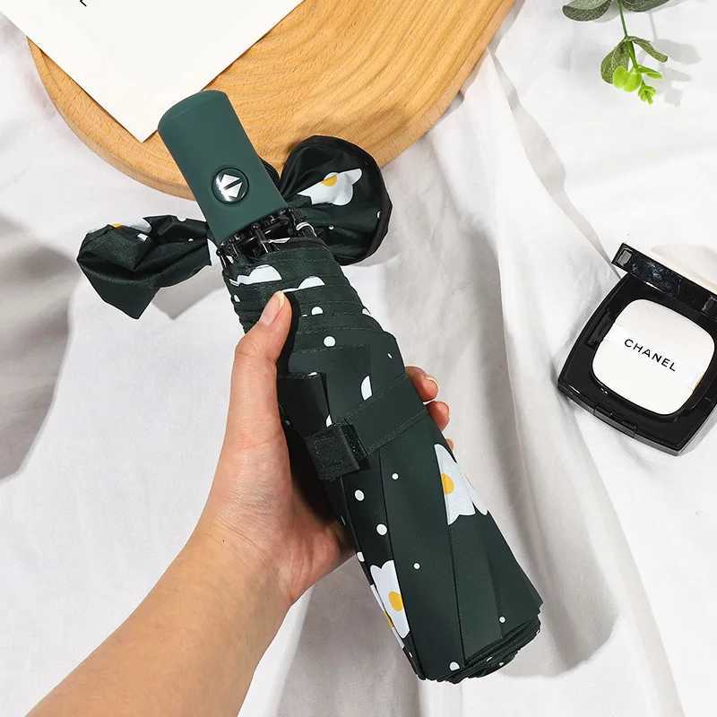 Fashion UmbrellaAutomatic folding umbrellaparasolWomens UmbrellaWind and rain resistanceTravel Foldable PortableM251122