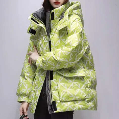 Mid Length Version Female Winter Clothes Padded Women Jacket Hooded Down Cotton Ladies Parkas Women's cotton clothes coat