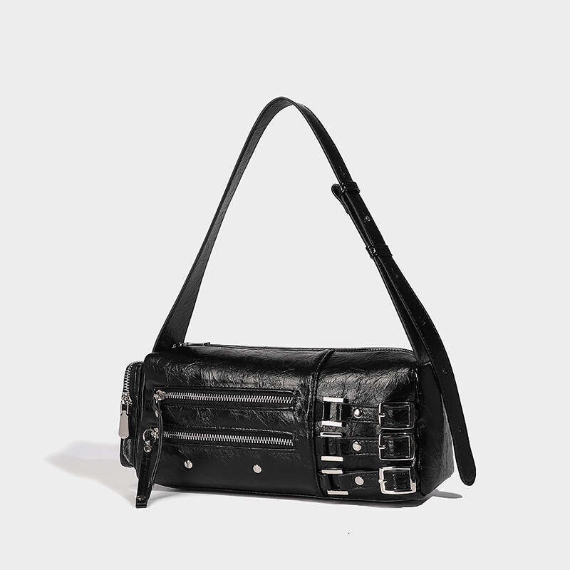 Designer Women's Bags Designer Small Luxury Willow Nail Pillow With Wide Shoulder Strap And Underarm New Motorcycle Trendy Crossbody Bag