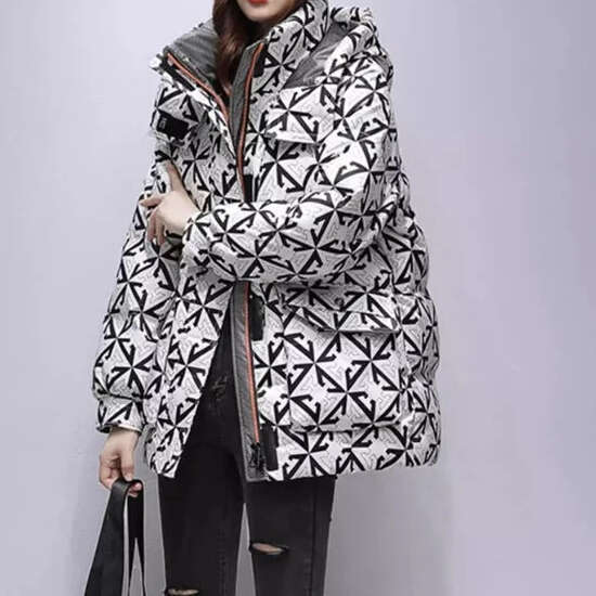 Mid Length Version Female Winter Clothes Padded Women Jacket Hooded Down Cotton Ladies Parkas Women's cotton clothes coat