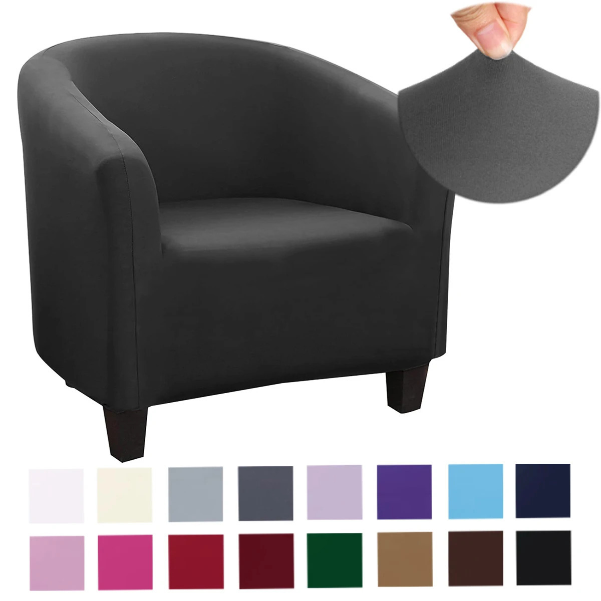 Elastic club chair sliding spandex bucket cover printed bathtub living room armchair furniture protection sofa 250422