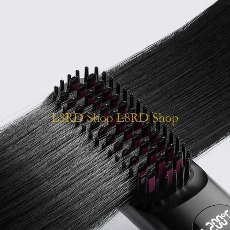 L8RD Ceramic Straightening Comb Cordless Design Lightweight Styling Tool Adjustable Heat Setting Quick 30s Warms Up TimeT251122