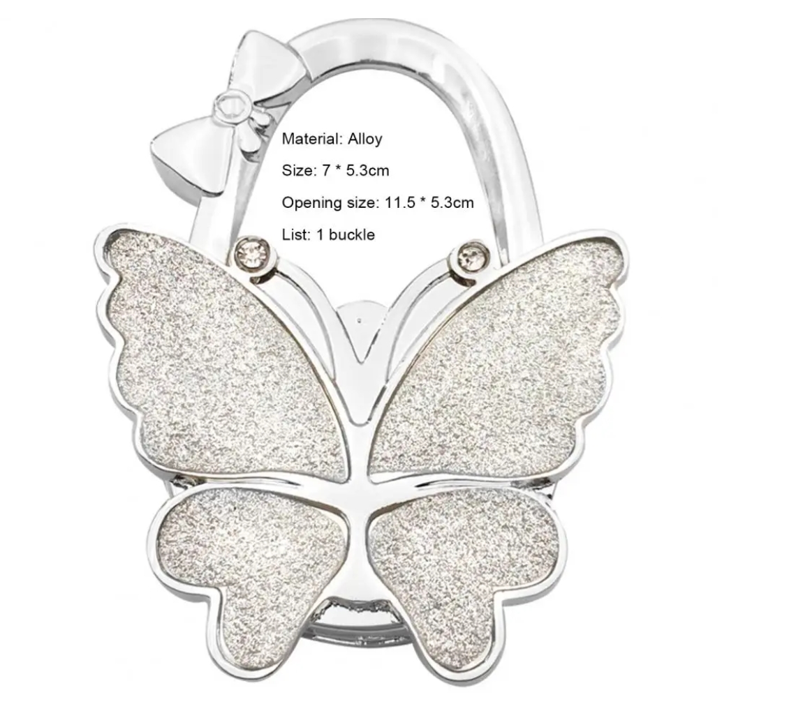 Hooks Rails Hook Butterfly Handbag Hanger Glossy Matte Foldable Table For Bag Purse Fy3424 0605 Drop Delivery Home Garden Housekee Dhwsb 0115
