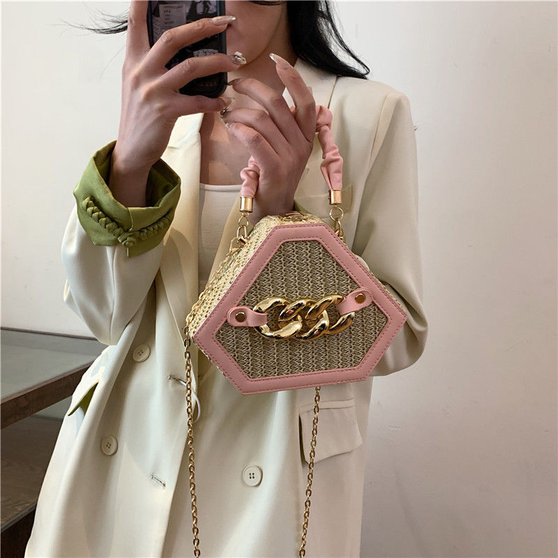 new niche design handbag trend woven personalized crossbody trend bag chain high review beauty style crossbody bag