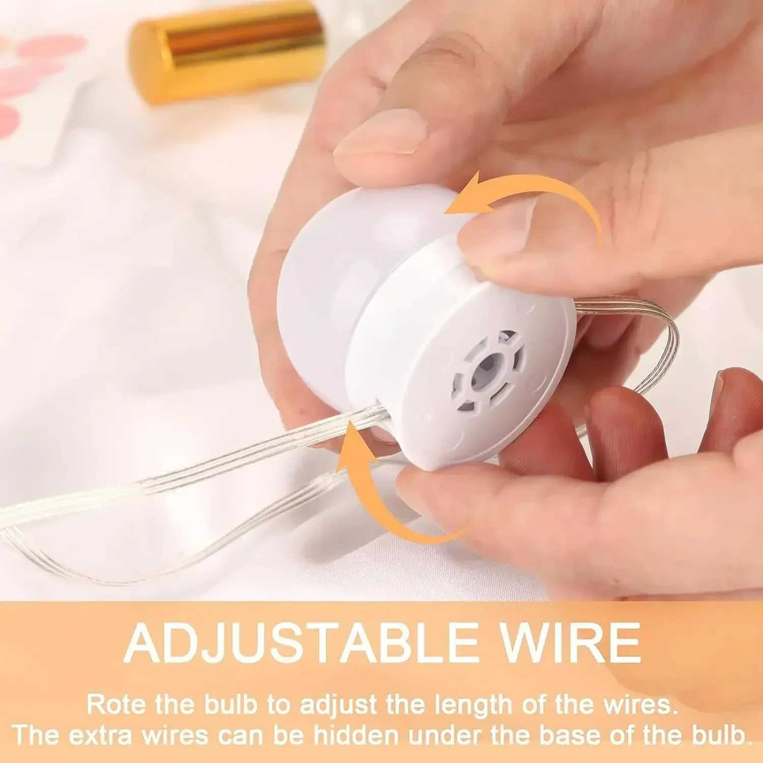 5V LED Makeup Mirror Light Dressing Table Lamp Dimmable Home Bedroom Bathroom Mirror Decoration Wall Light Bulb Kit 10pcs M251122