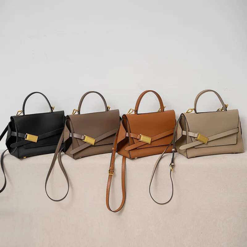 High Quality Leather Tote Bags Women Square Handbags Designer Commuter Shoulder Crossbody Bag Large Capacity Bag