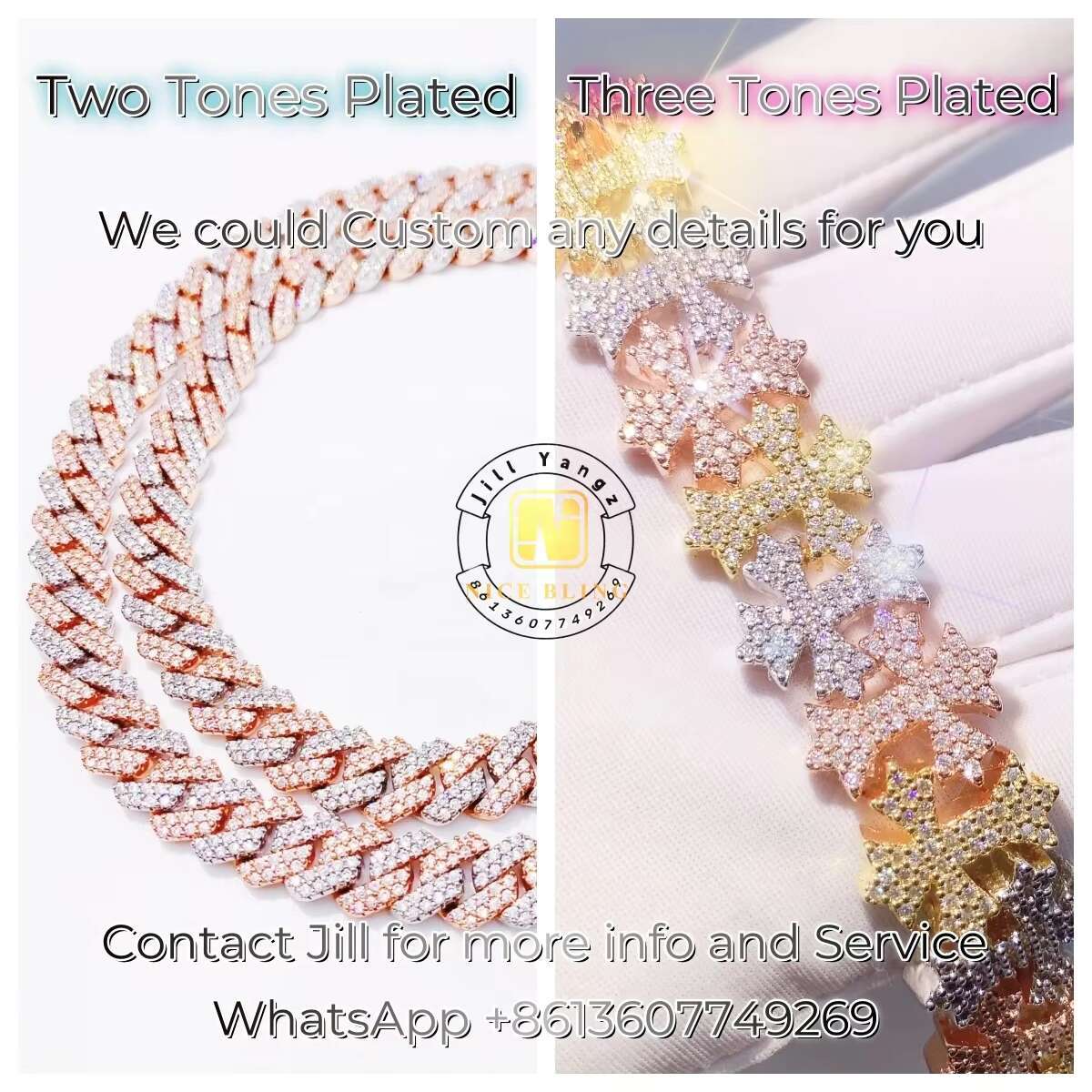 16 Year Cuban Link Chain Manufacturer 16mm Baguette Moissanite Dia Hip Hop Iced Out Jewelry Necklaces Sterling Sier