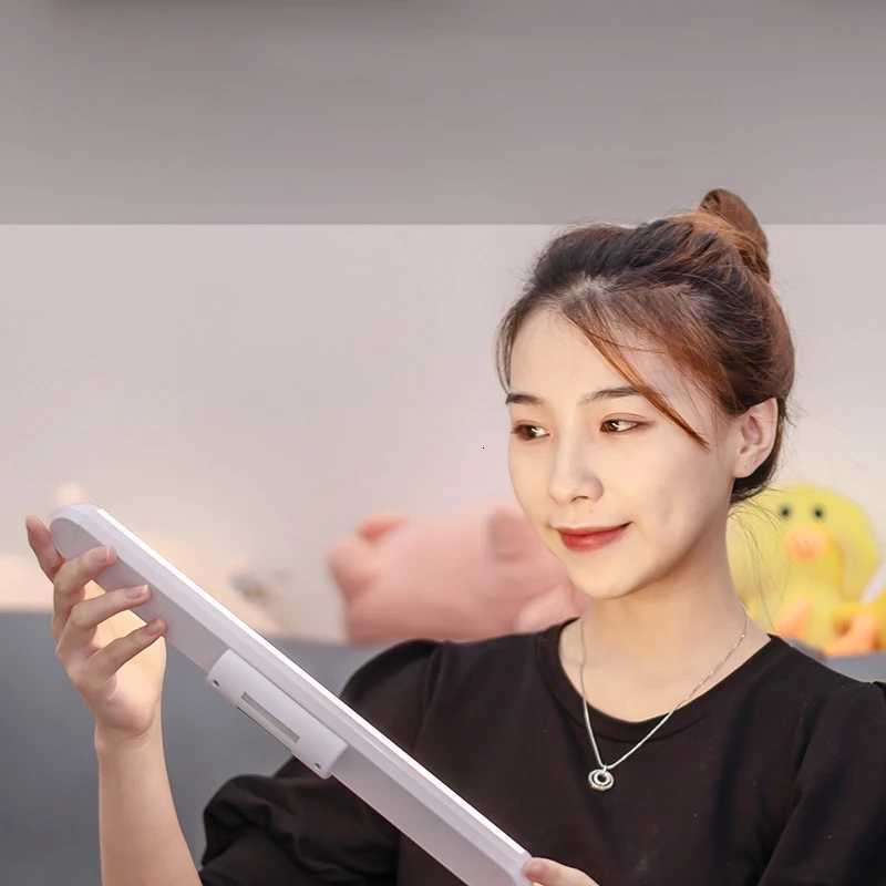 LED Vanity Makeup Mirror Light 24/34 Cm Stepless Dimming USB Rechargeable Magnetic Wall Light Dressing Table Mirror Lamp M251122