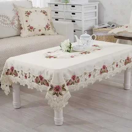 Luxury Embroidered Round Tablecloth Table Dining Table Cover Table Juppe Wedding Table Cloth Thicken Rose Flower Chair Cover C251122