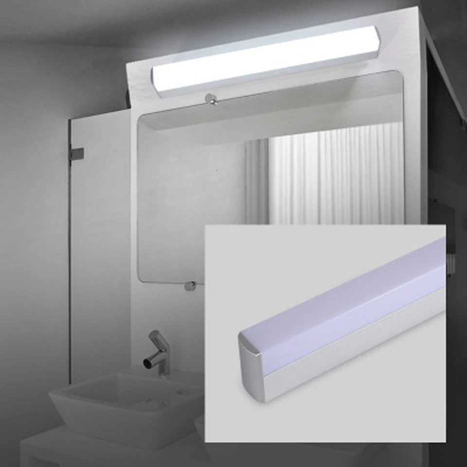 Modern Bathroom Vanity Lights LED Light 12W 25CM 16W 40CM 22W 55CM AC85-265V Front Mirror Toilet Wall Lamp Fixture Waterproof M251122