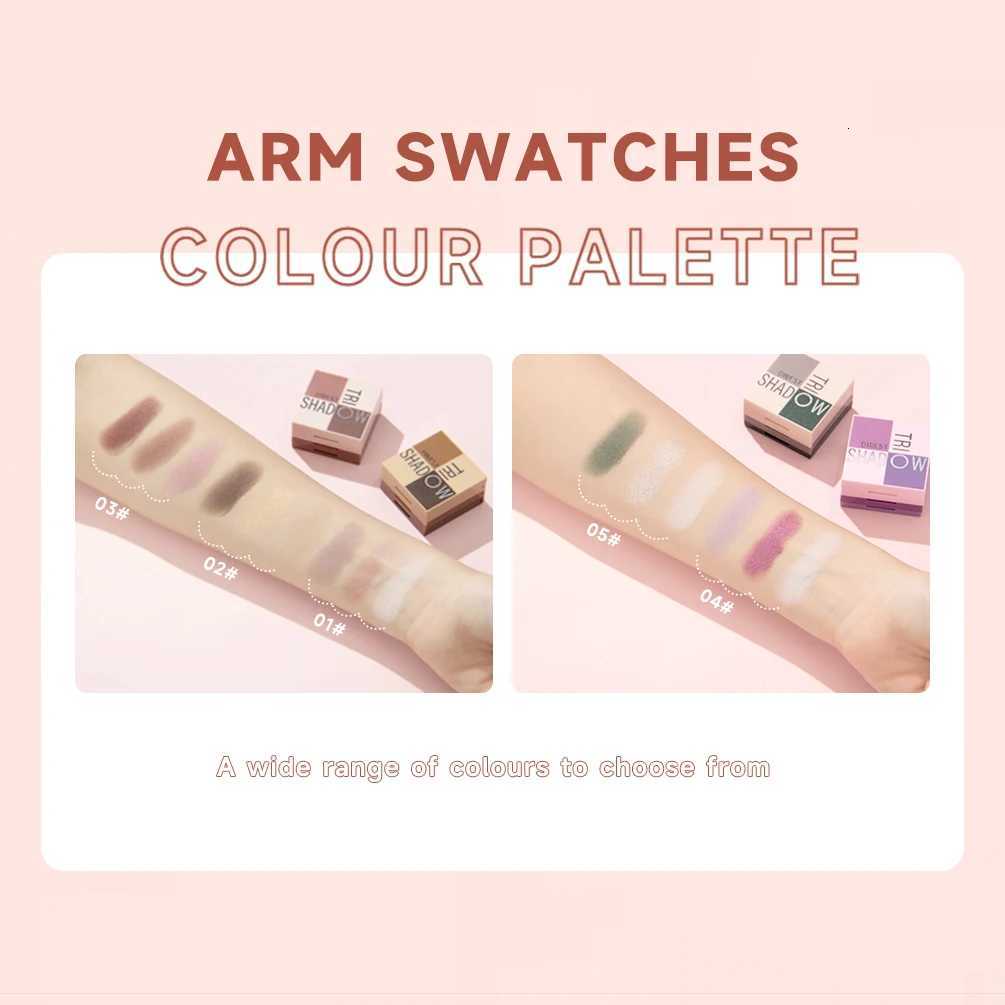 QIBEST Matte Eyeshadow Palette Pearly Shiny Eye Shadow Makeup Multifunctional Face Blush Highlighter Female Cosmetics For WomenT251122