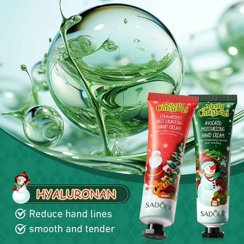 5pcs SADOER Christmas Hand Cream Sets Moisturizing Nourishing Hydrating Antiaging Hands Skin Care Products 251103