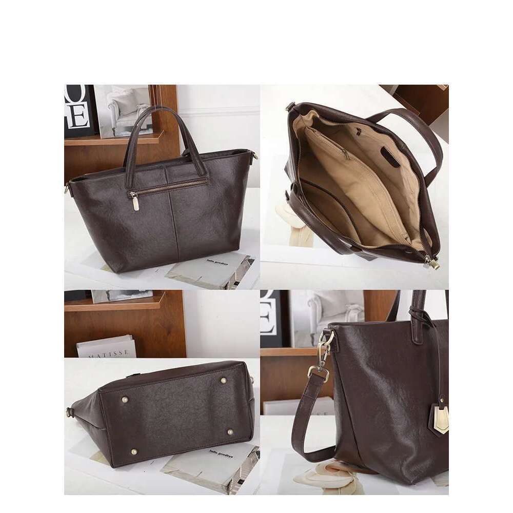 Woman Shoulder Soft Leather Large Capacity Square Fashion Tote Bag Korean Fashionable Handbag Shopping Underarm Bags Bag