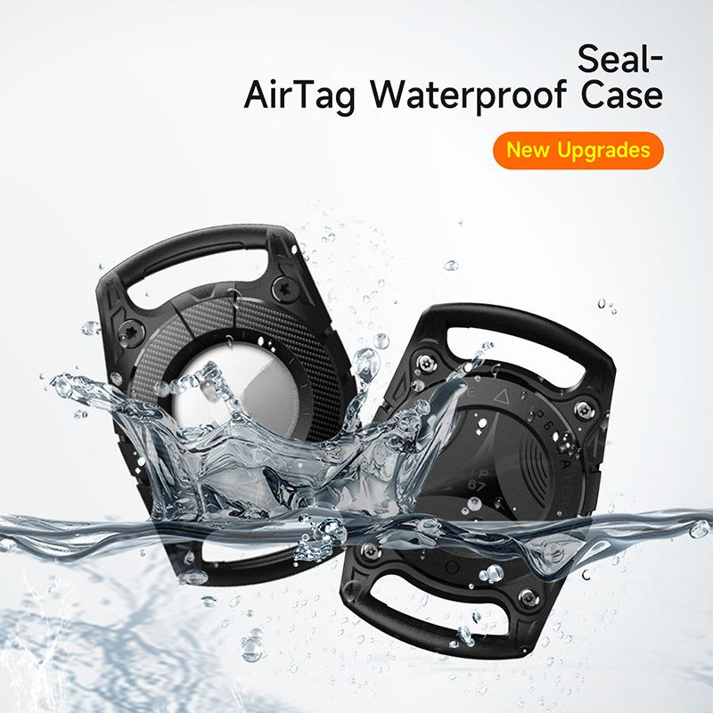 applicable apple airtag antilost device protective case portable pet tpu dog leash airtag waterproof protective case hard case