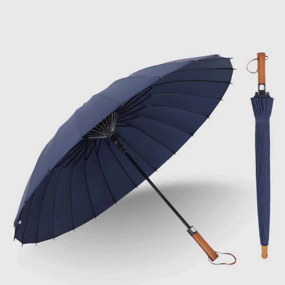 Long Handle Umbrella Automatic Household Umbrella High-density Wind Resistance Strong Lightweight Business Affairs Sun UmbrellaM251122