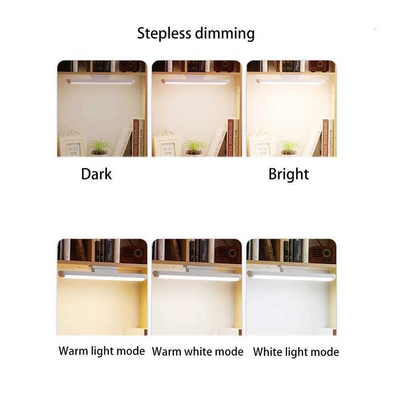 LED Vanity Makeup Mirror Light 24/34 Cm Stepless Dimming USB Rechargeable Magnetic Wall Light Dressing Table Mirror Lamp M251122