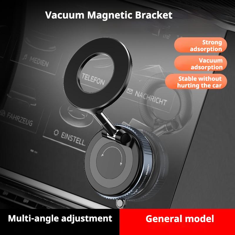 Magnetic car multi-function vacuum suction universal folding lazy mobile phone holder