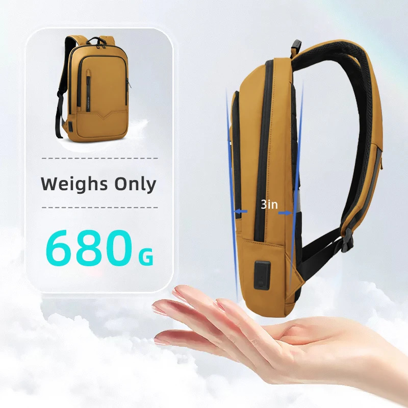 HK Multifunctional Womens Bags Waterproof 156 inch Laptop Backpack with USB Lightweight Travel Business for Women 251111