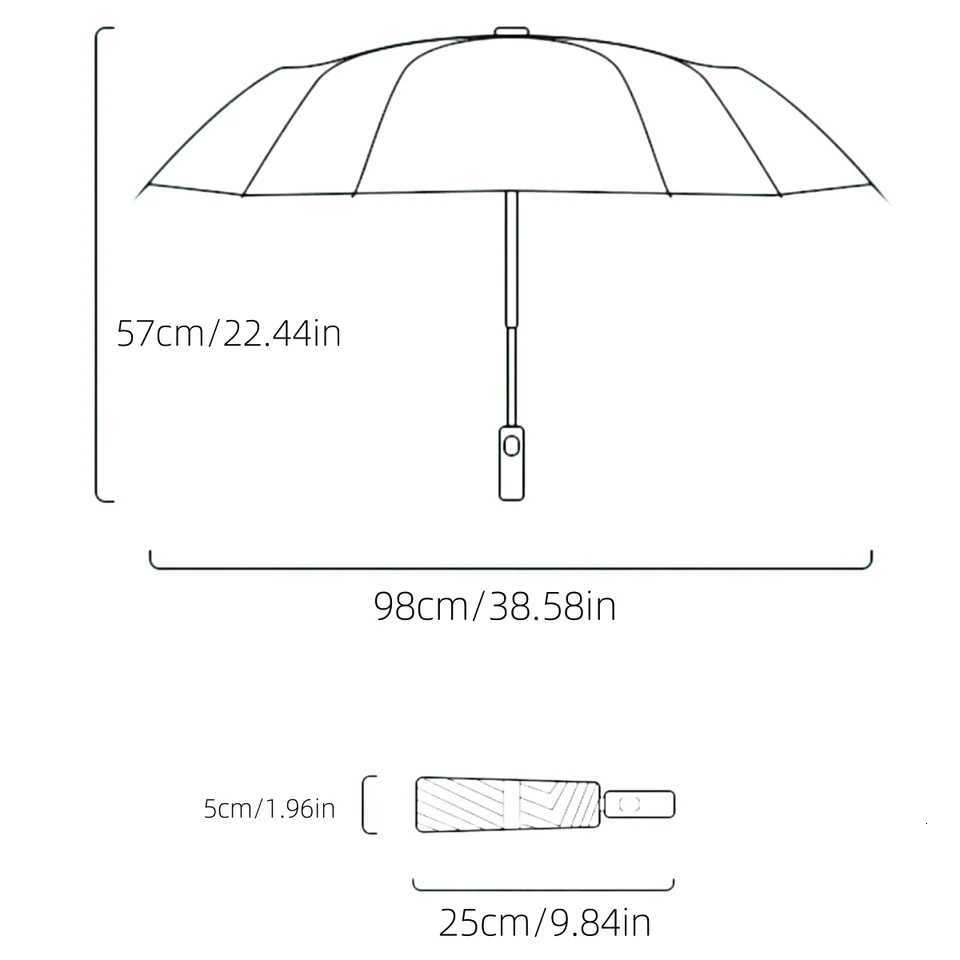 Transparent Automatic Three-fold Umbrella Transparent Automatic Three-fold UmbrellaM251122