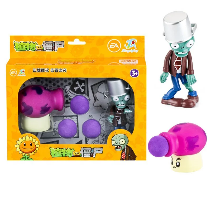 Plants vs Zombies 2 Cactus Peashooter Coconut Cannon A.K.E.E Toy Set Random Delivery Figures Soft Silicone Zombie Birthday Gift
