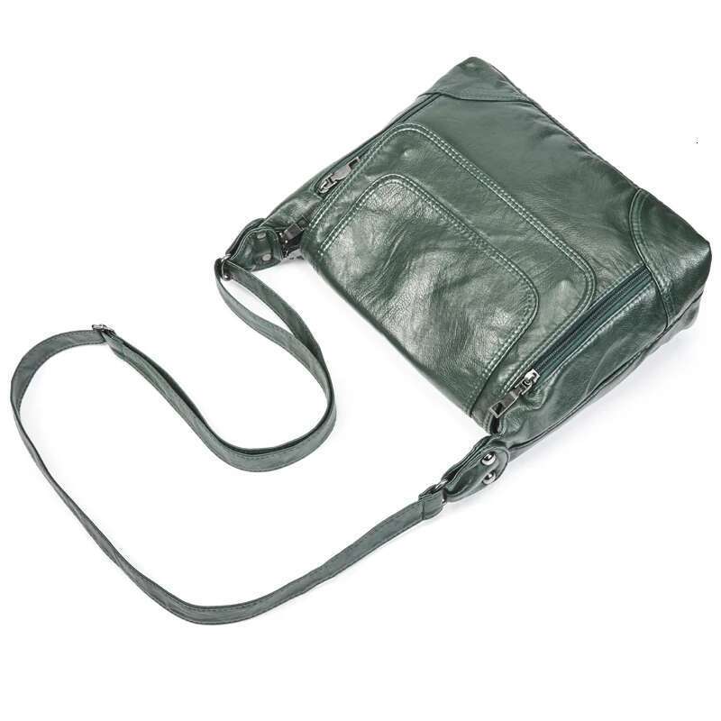 Annmouler Designer Handbags Pu Crossbody Soft Washed Leather Messenger Purse Women Pockets Bag Bag
