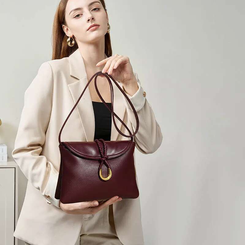 Women S Natural Sheepskin Shoulder Fashion Brand Design Handbag Ladies Commuter Soft Leather Crossbody Bag Bag