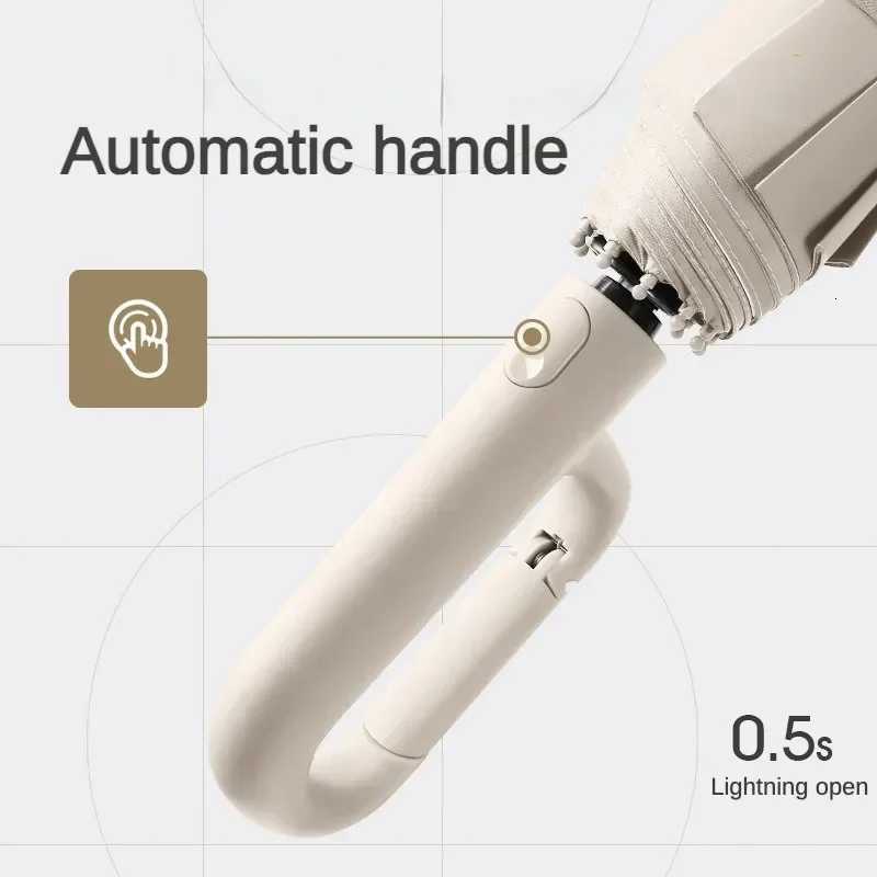 Large 125CM Automatic Folding Umbrella for Men and Women Windproof Strong Sun UV UPF50 Protection Rain Umbrellas TravelM251122