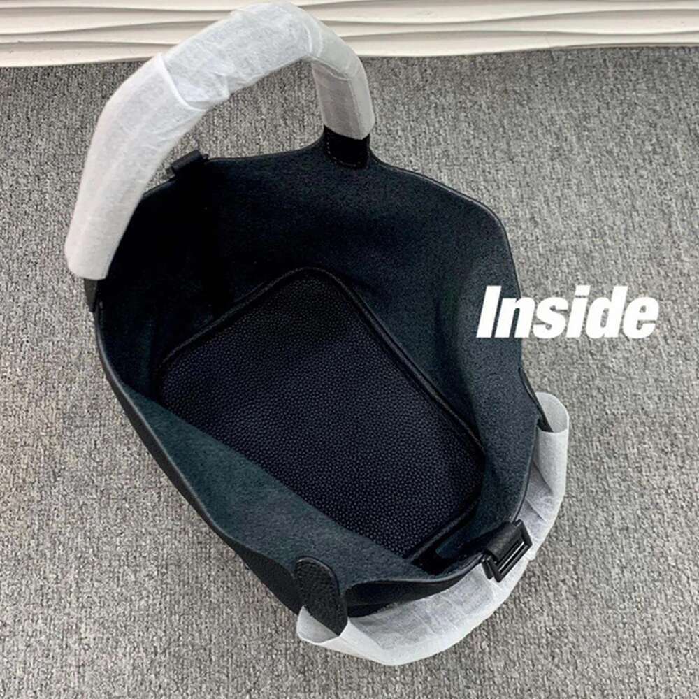 Various Genuine Leather Fashion Women's Handbag Vegetable Basket Style Portable Women Bucket Bag With Lock