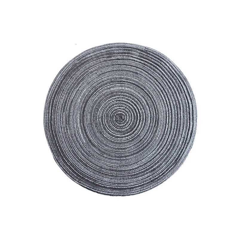 Nordic Style Cotton Yarn Dinner Placemat Round Ramie Woven Cup Mat Heat Insulation Plate Mat Anti-scald Non-Slip Coaster Cup Mat C251122