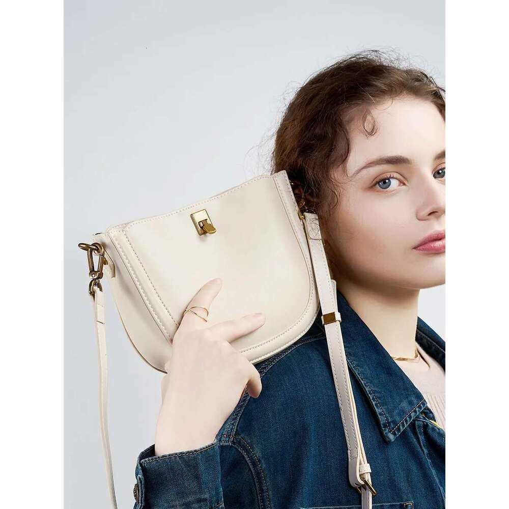 Genuine Leather Woman Cowhide Shoulder Soft Minimalism Bags Womens High Quality Ladies Crossbody Bag Bag