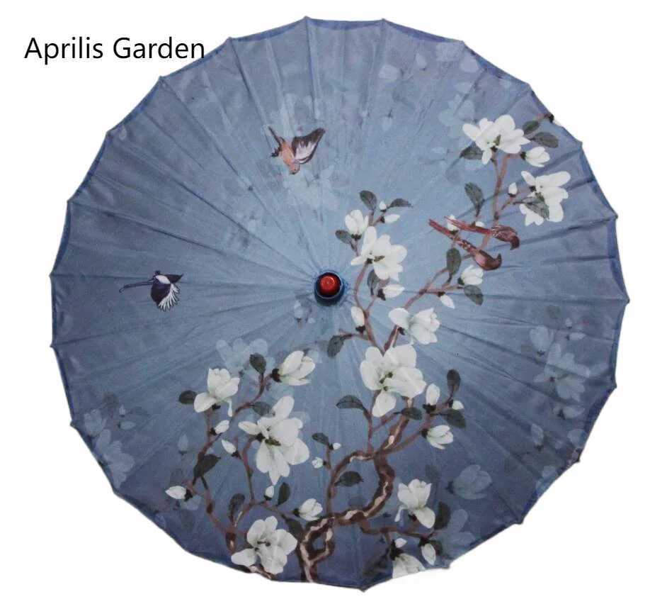 82cm Silk Cloth Women Umbrella Japanese Cherry Blossoms Ancient Dance Umbrella Decorative Chinese Oil Paper Umbrella ParasolM251122