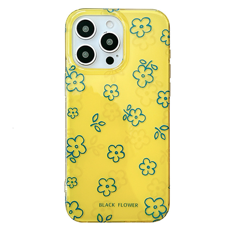 Minimalist Flower Phone Case Compatible iPhone 17/16 Pro Max Shockproof Protective Case iPhone 15/14/13 Pro