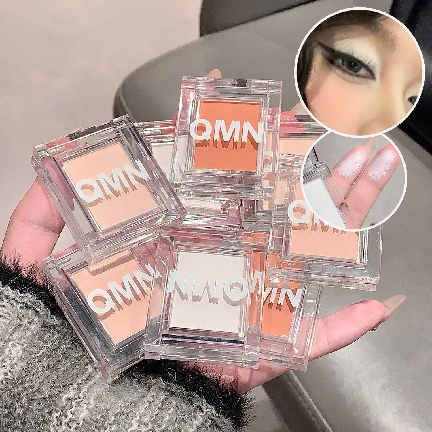 QMN Single Color Matte Highlight Eyeshadow Brightening Expansion Color Multi-Purpose Blush Hold Makeup Not Easy to Fly-outT251122