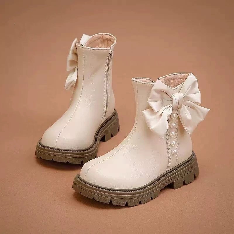 New designer shoes Children s Boots New Autumn Winter Little Girl Baby Princess Style Short Boots Versatile Trendy Girls Martin Boots